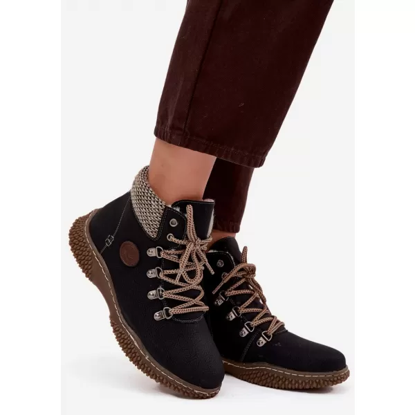  Dámske traperky BOTO 25BT02-9374 BLACK 
