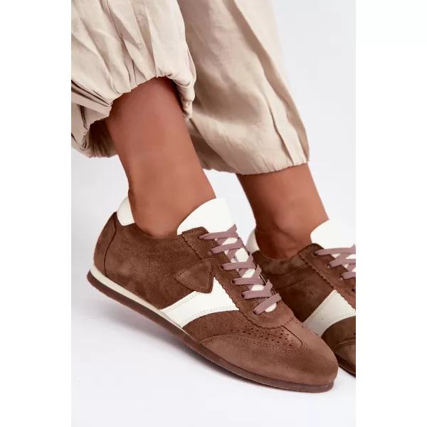  Dámske tenisky ZAZOO N1412/772/1098 MOCHA 
