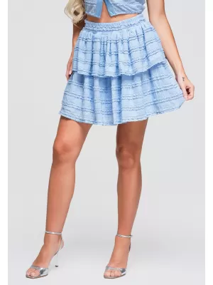 Dámska sukňa OMBRE OW-GL-E0014 BLUE