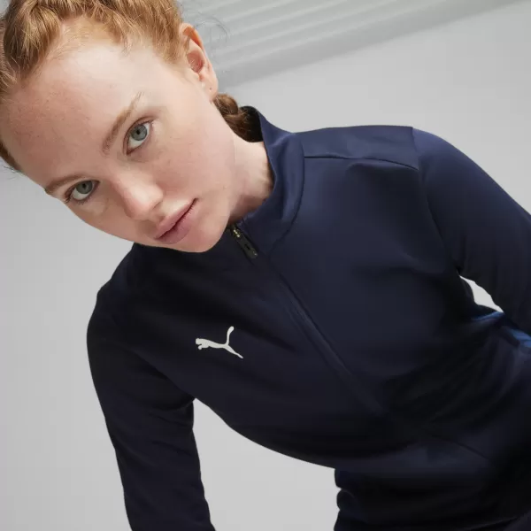  Dámska bunda PUMA TEAMGOAL TRAINING JACKET WMN 658635-06 PUMA NAVY/WHITE/PERSIAN BLUE 