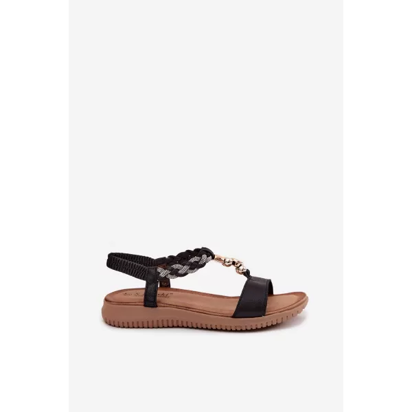 Dámske sandále S.BARSKI KV61-6051 BLACK 
