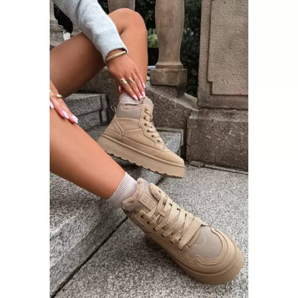  Dámske snehule BIG STAR SHOES UU274166 BEIGE 