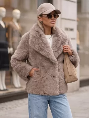Dámska bunda DSTREET TY5905 BÉŽOVÁ