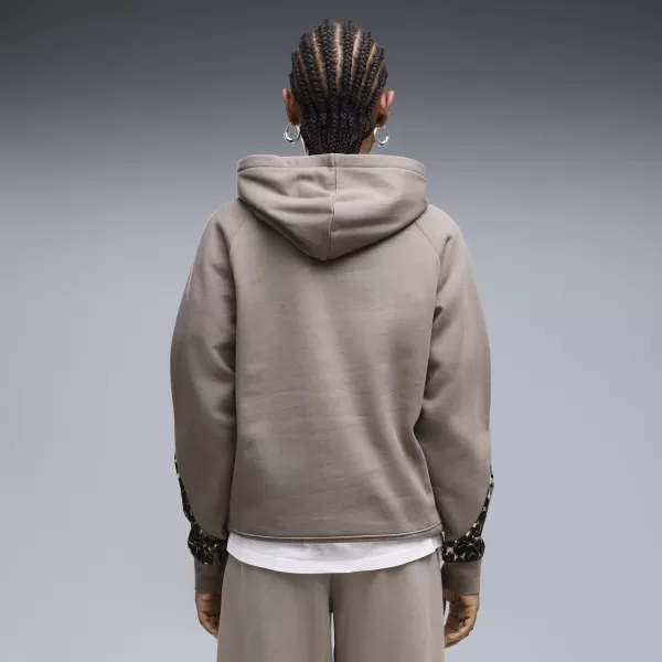  Dámska mikina PUMA SPORT ANIMAL STANDARD HOODIE FL 69400781 MOUSE GRAY 