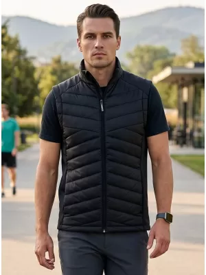 Pánska hybridná vesta MALFINI PREMIUM CROSS 557 ČIERNA