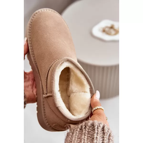  Dámske snehule BOTO NN604 KHAKI 