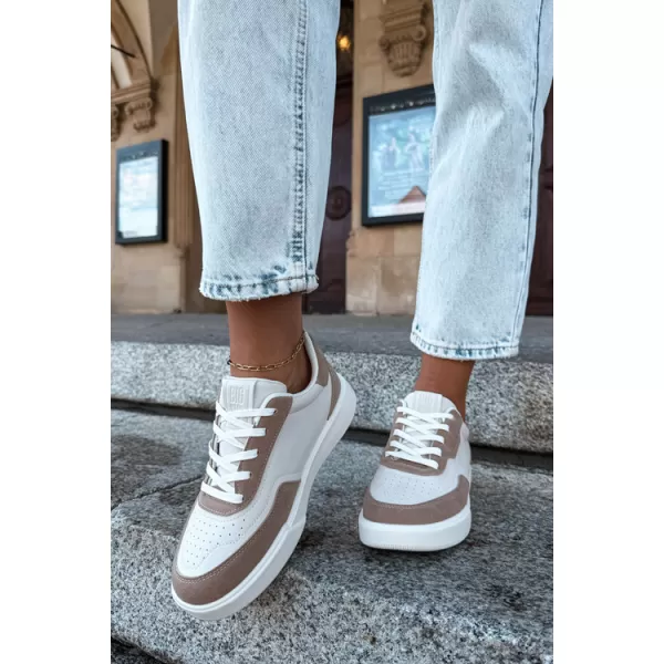  Dámske tenisky BIG STAR SHOES UU274275 WHITE/BEIGE 