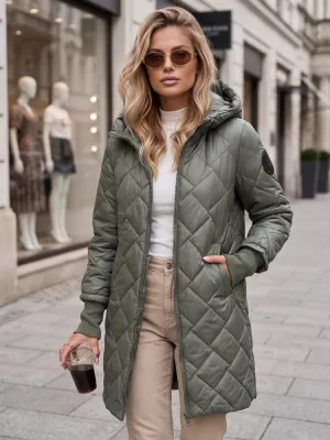 Dámska bunda DSTREET TY5863 ZELENÁ