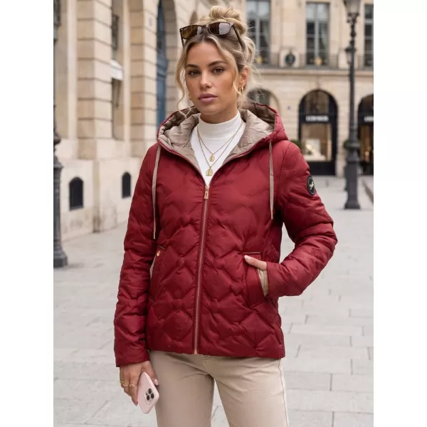  Dámska bunda DSTREET TY5885 BORDOVÁ 