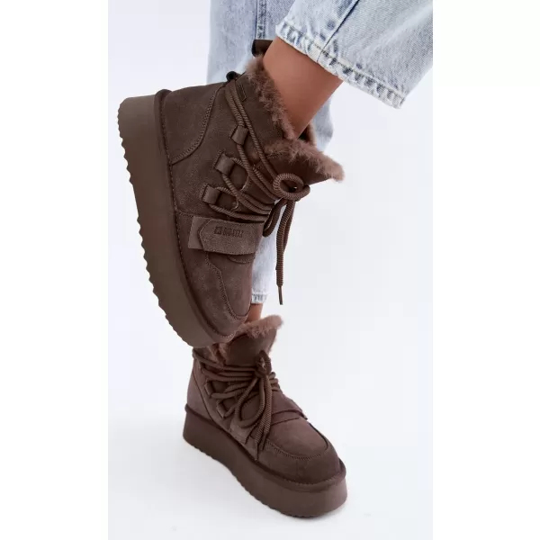  Dámske topánky BIG STAR SHOES UU274315 BROWN/BEIGE SHADOWS 