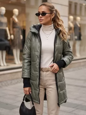 Dámska bunda DSTREET TY5789 ZELENÁ