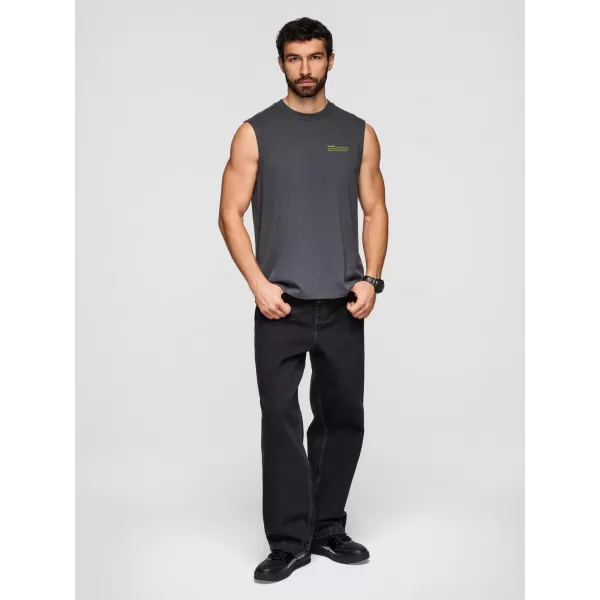  Pánske tričko OMBRE OM-TSTT-0243 GRAPHITE 