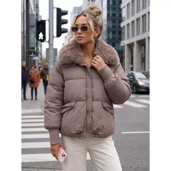  Dámska bunda DSTREET TY5820 HNEDÁ 