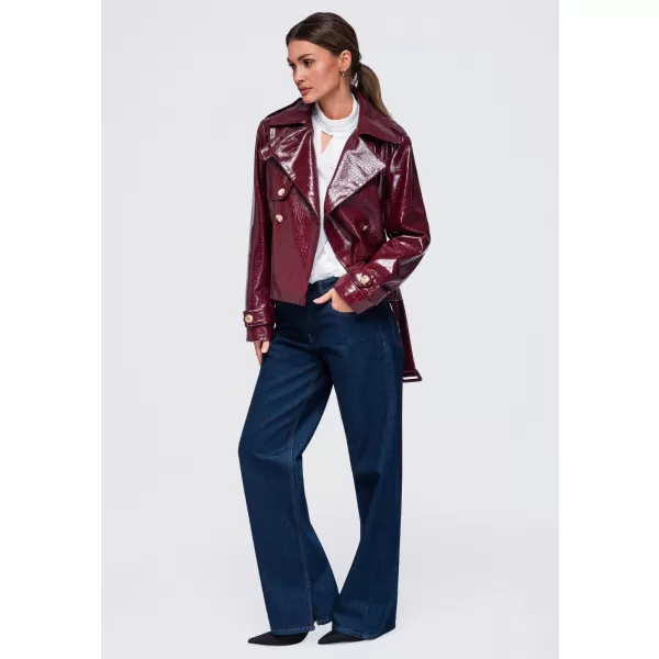 Dámska bunda OMBRE OW-JAFL-0144 BURGUNDY 
