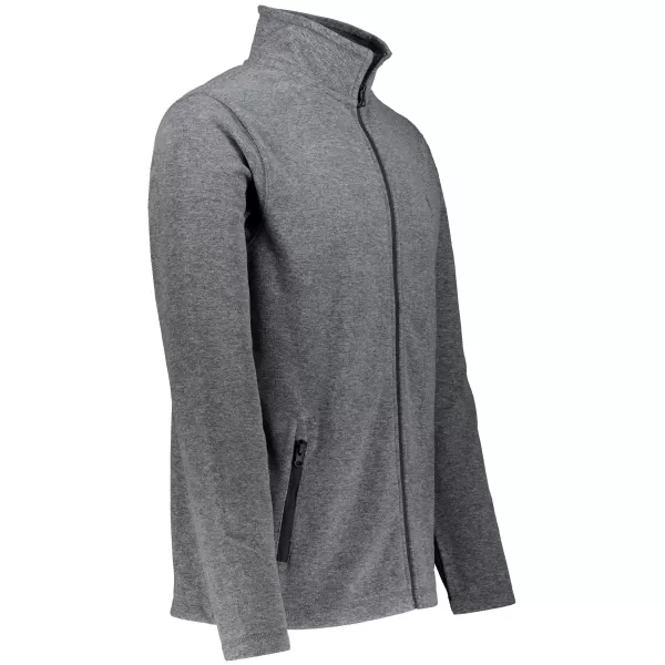  Pánska fleece mikina ALTISPORT ALM002852 ČIERNY MELÍR 