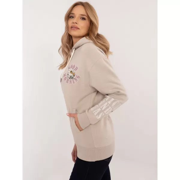  Dámska mikina SUBLEVEL D10600T02420K BEIGE 