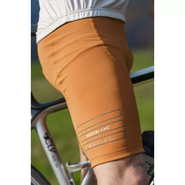  Pánske cyklistické šortky NORDBLANC LEADING NBSPM8082 HNEDÁ 