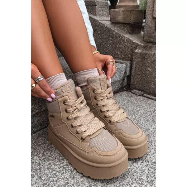 Dámske snehule BIG STAR SHOES UU274166 BEIGE 