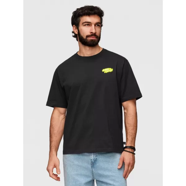  Pánske tričko OMBRE OM-TSPT-0288 BLACK 