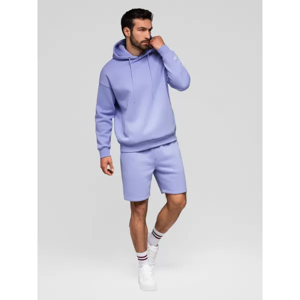 Pánsky set kraťas OMBRE Z129 LIGHT BLUE/LIGHT PURPLE 