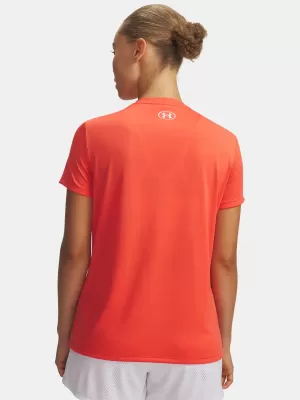 Dámske tričko UNDER ARMOUR TECH SSV- SOLID 1384229-690 ČERVENÁ