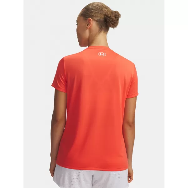  Dámske tričko UNDER ARMOUR TECH SSV- SOLID 1384229-690 ČERVENÁ 