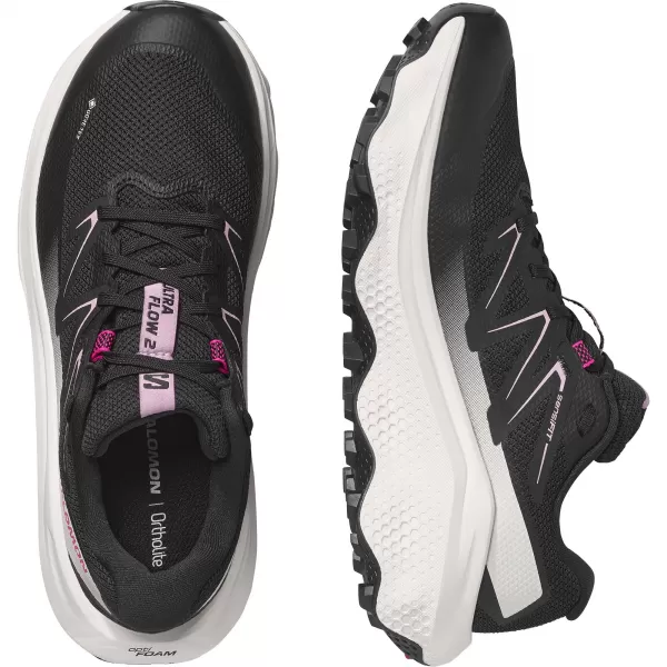  Dámske topánky SALOMON ULTRA FLOW 2 GORE-TEX L49299500 BLACK/DAWN PINK/VANILLA ICE 