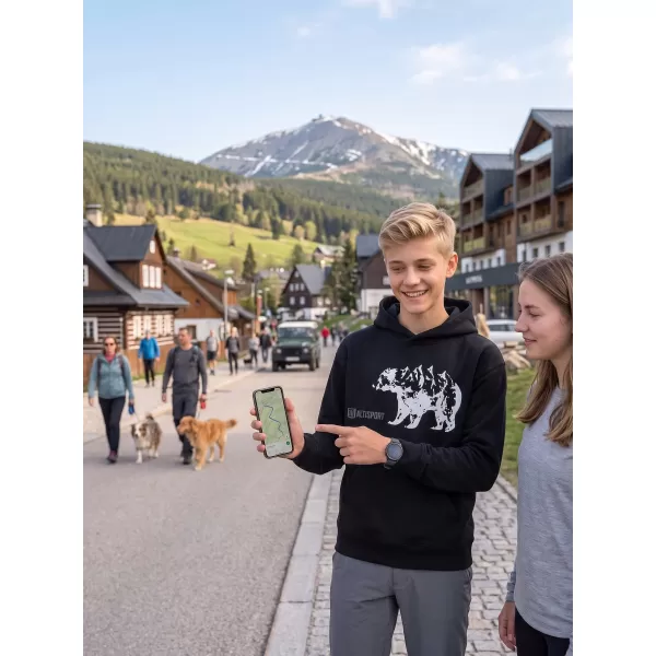  Detská mikina ALTISPORT ALM193422 ČIERNA 