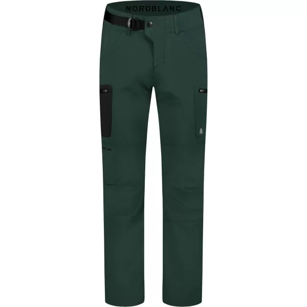  Pánske outdoorové nohavice NORDBLANC SCRAMBLE NBSPM8359 TMAVO ZELENÁ 