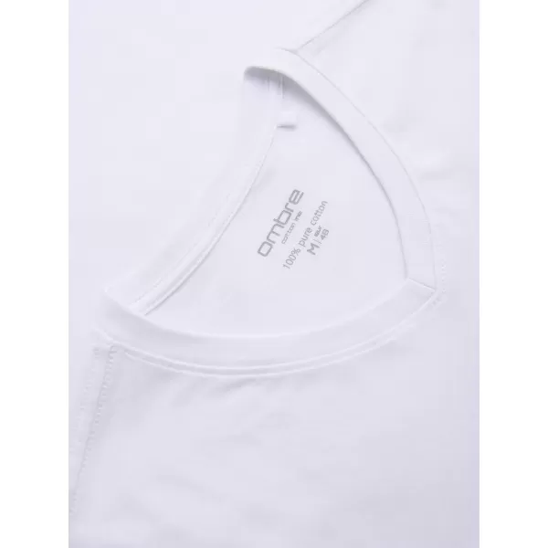  Pánske tričko OMBRE OM-LSBL-0143 WHITE 