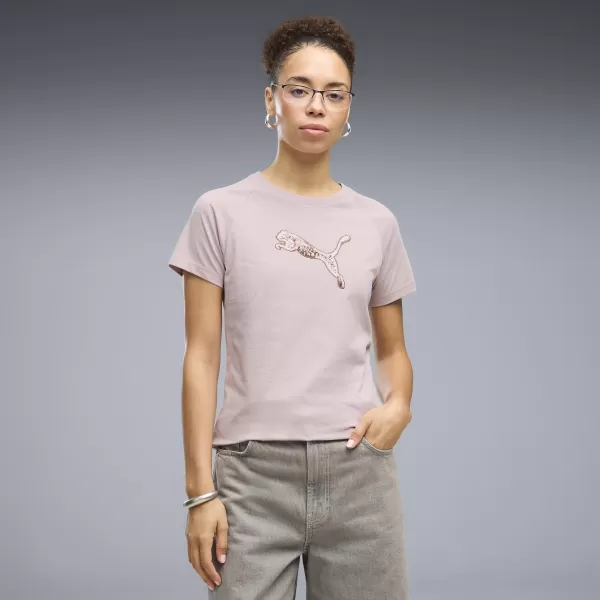  Dámske tričko PUMA ESS SEQUINS TEE 69457649 MISTY PINK 