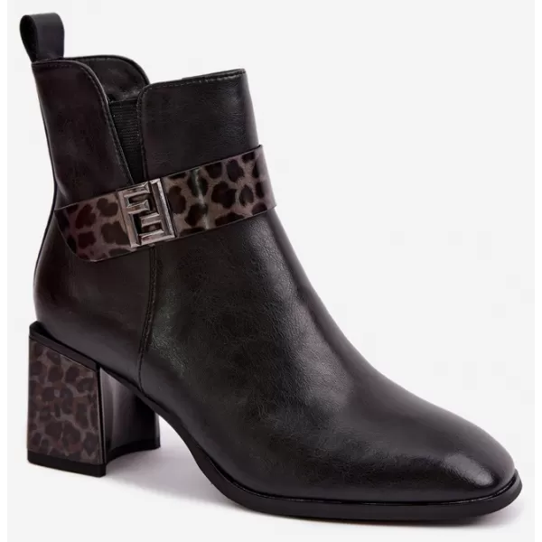  Dámske členkové topánky ARTIKER 57C0008 BLACK 