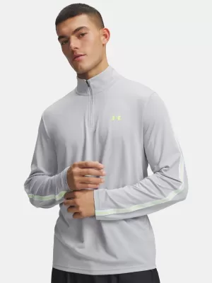 Pánske tričko UNDER ARMOUR TECH TAPING 1/2 ZIP 6012357-011 ŠEDÁ