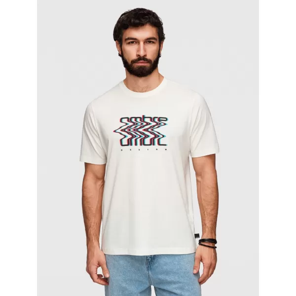  Pánske tričko OMBRE OM-TSPT-0286 WHITE 
