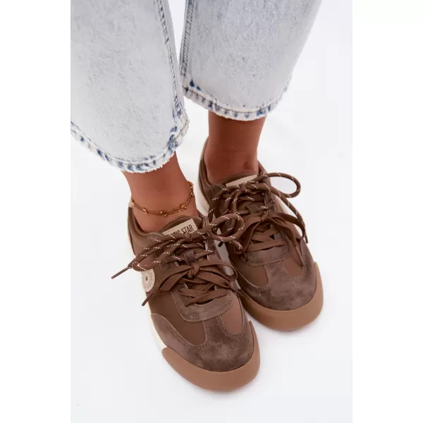  Dámske tenisky BIG STAR SHOES UU274002 BROWN/BEIGE 