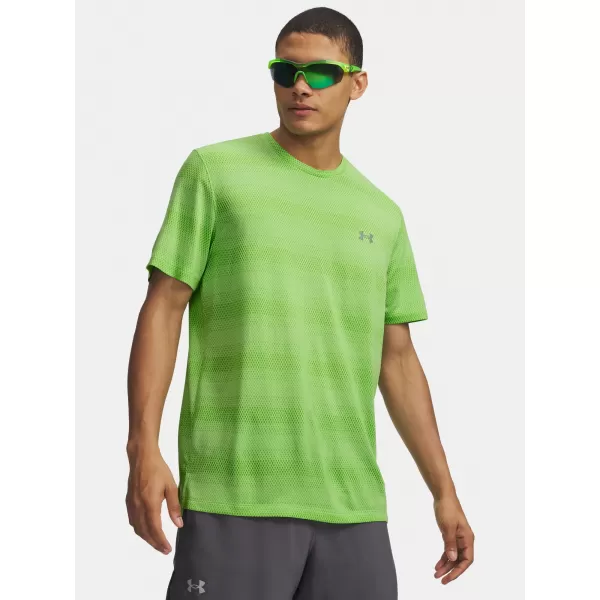  Pánske tričko UNDER ARMOUR VELOCITI SS 6009517-712 ZELENÁ 