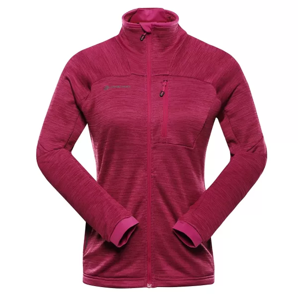  Dámska mikina ALPINE PRO ONNECA 3 FUCHSIA RED 