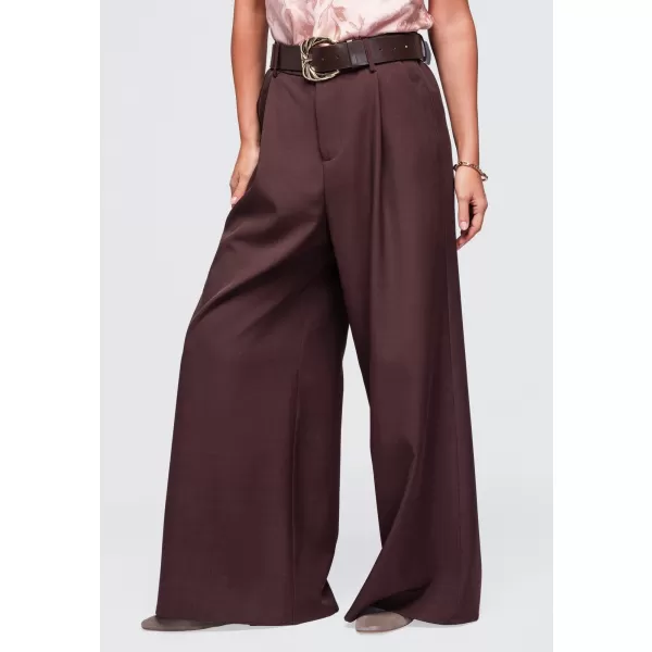  Dámske nohavice OMBRE OW-PA-E0019 BROWN 