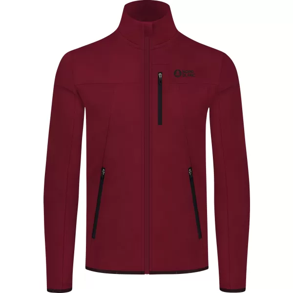  Pánska powerfleece mikina NORDBLANC MORASS NBSFM8335 VÍNOVÁ 