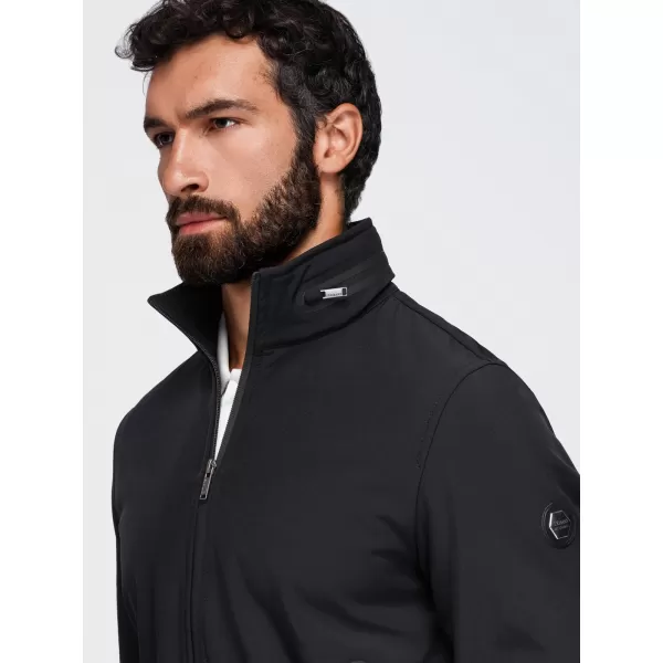  Pánska bunda s kapucňou OMBRE OM-JANP-0233 BLACK 