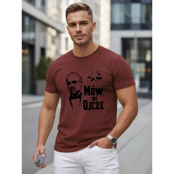  Pánske tričko DSTREET NX5145R-BU BORDO 