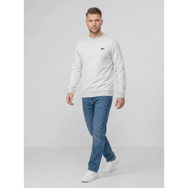  Pánska mikina 4F WMM00TSWSM2549 COLD LIGHT GREY MELANGE 