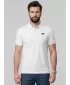 Pánske tričko s golierom 4F WMM00TPTSM0771 WHITE