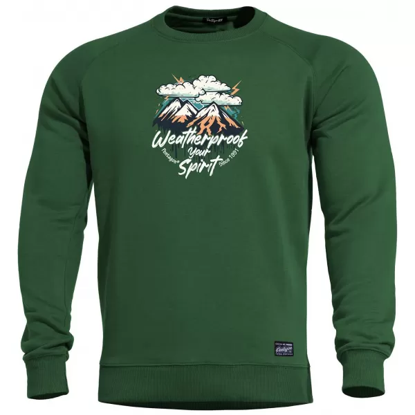  Pánsky sveter PENTAGON HAWK WEATHERPROOF K09019-WE SPRINGBOK GREEN 