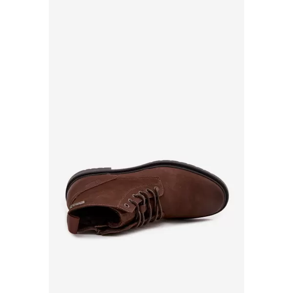  Pánske členkové topánky BIG STAR SHOES OO174149 BROWN/BEIGE 
