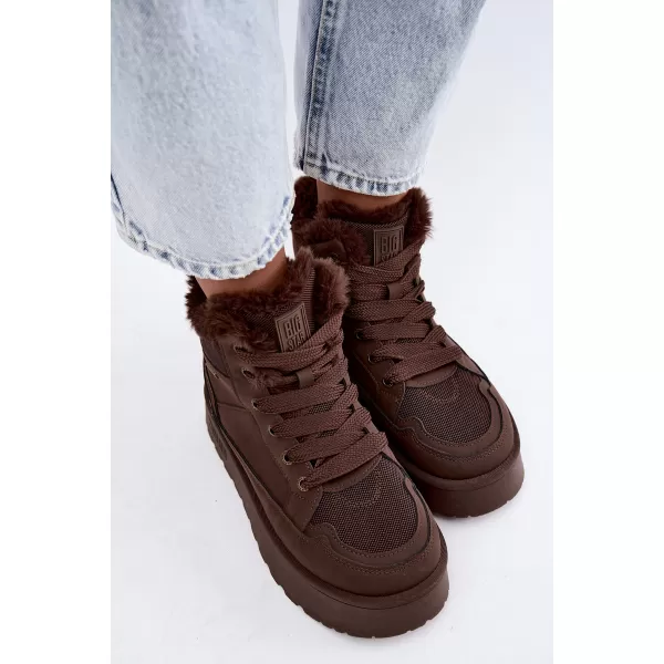  Dámske topánky BIG STAR SHOES UU274168 BROWN/BEIGE SHADOWS 