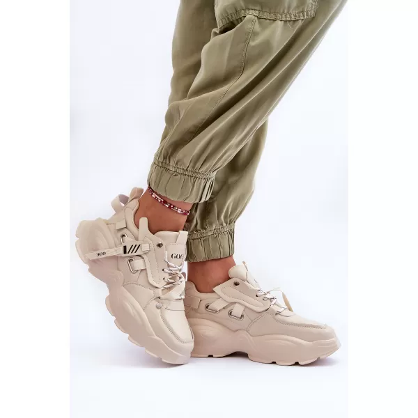  Dámske športové topánky GOE MM2N4015 BEIGE 