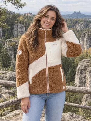 Dámska fleece mikina ALTISPORT IVONA BÉŽOVÁ