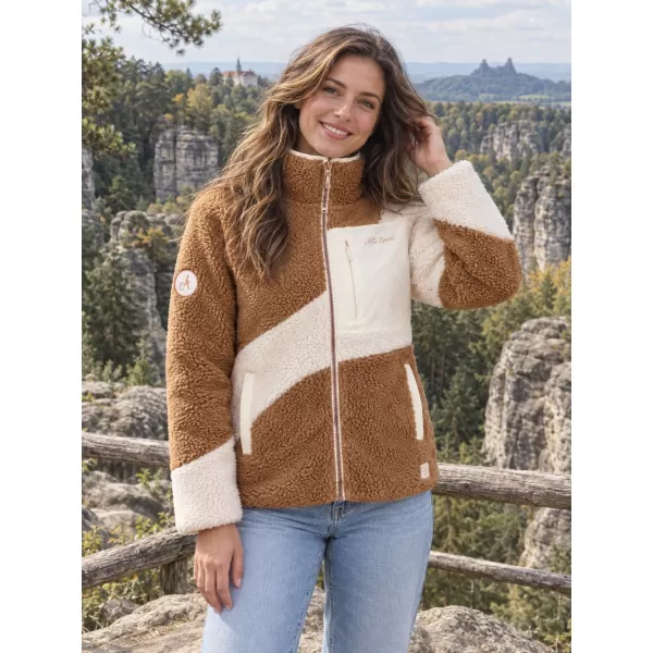  Dámska fleece mikina ALTISPORT IVONA BÉŽOVÁ 