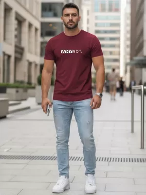 Pánske tričko DSTREET NX5122R-BU BORDO